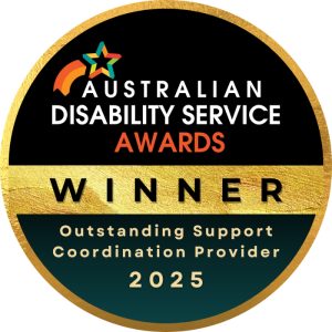 Australian Disability Service Awards Winner - Outstanding Support Coordination Provider 2025