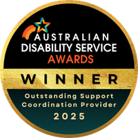 Australian Disability Service Awards Winner for Outstanding Support Coordination Provider Winner 2025 - i'ara Support Coordination